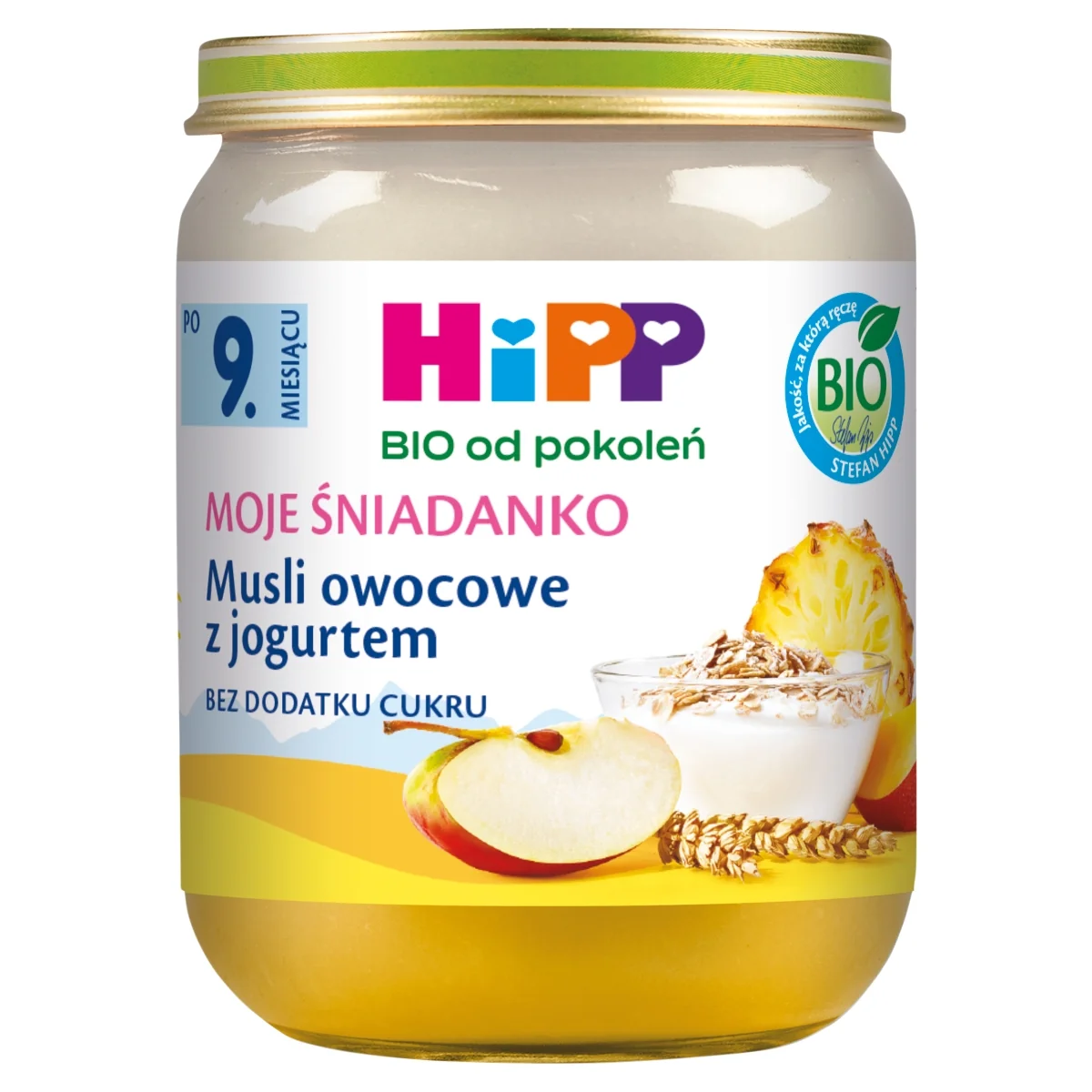 HiPP BIO od pokoleń musli owocowe z jogurtem po 9. miesiącu, 160 g