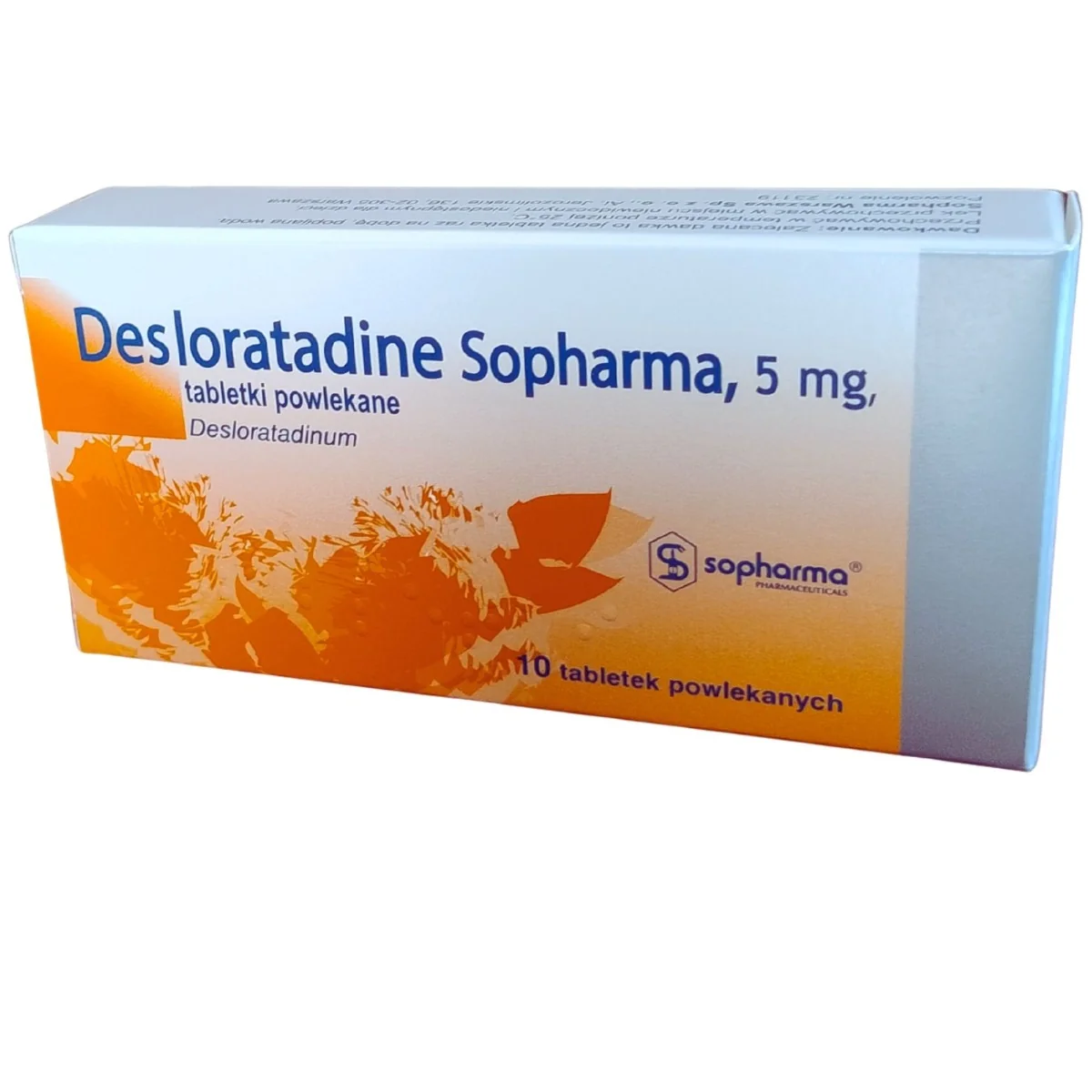 Desloratadine Sopharma 5mg, 10 tabletek powlekanych