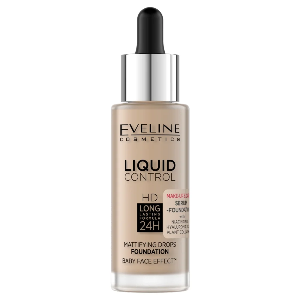 Eveline Cosmetics Liquid Control HD podkład nawilżający nr 35 Natural Beige, 32 ml
