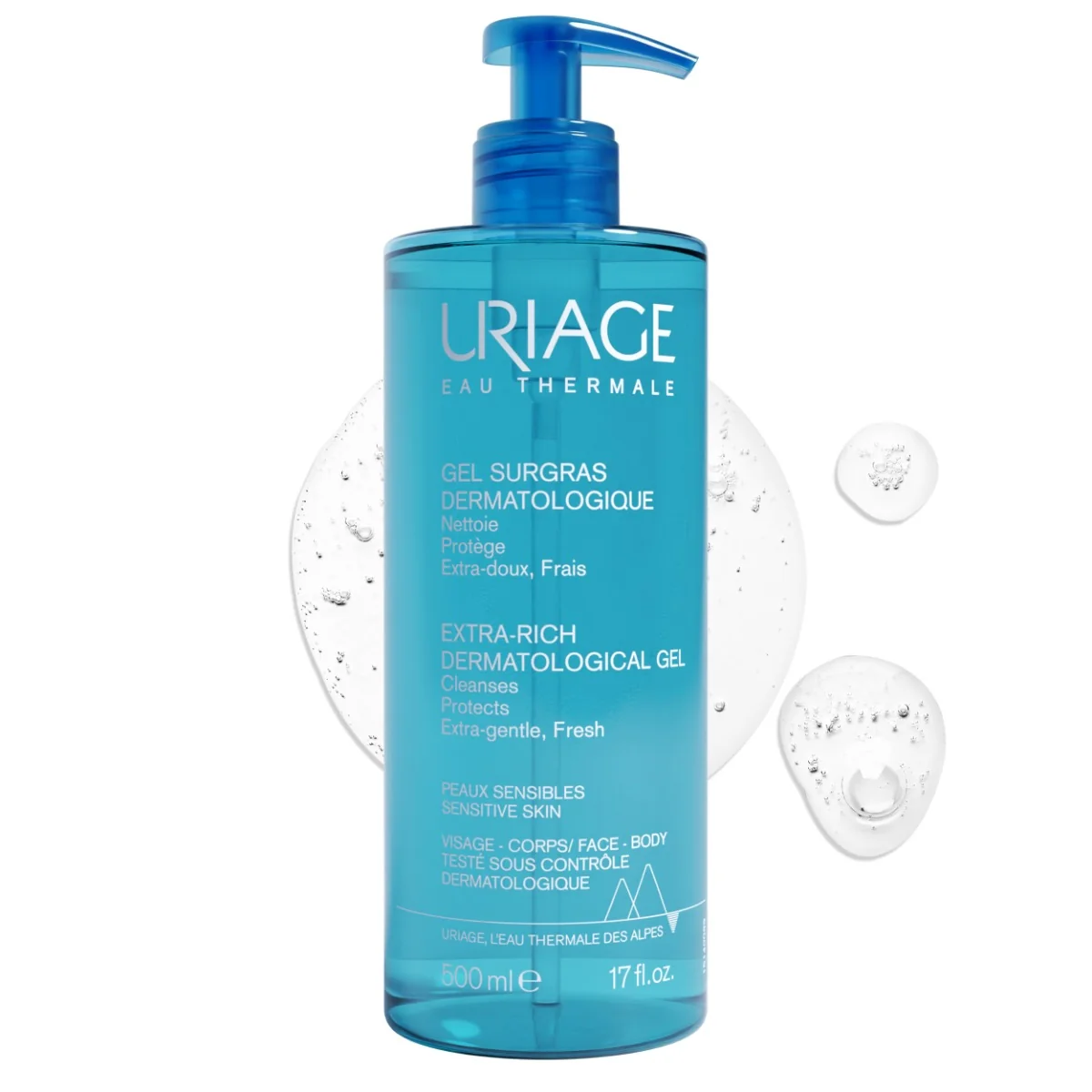 Uriage żel dermatologiczny do mycia, 500 ml