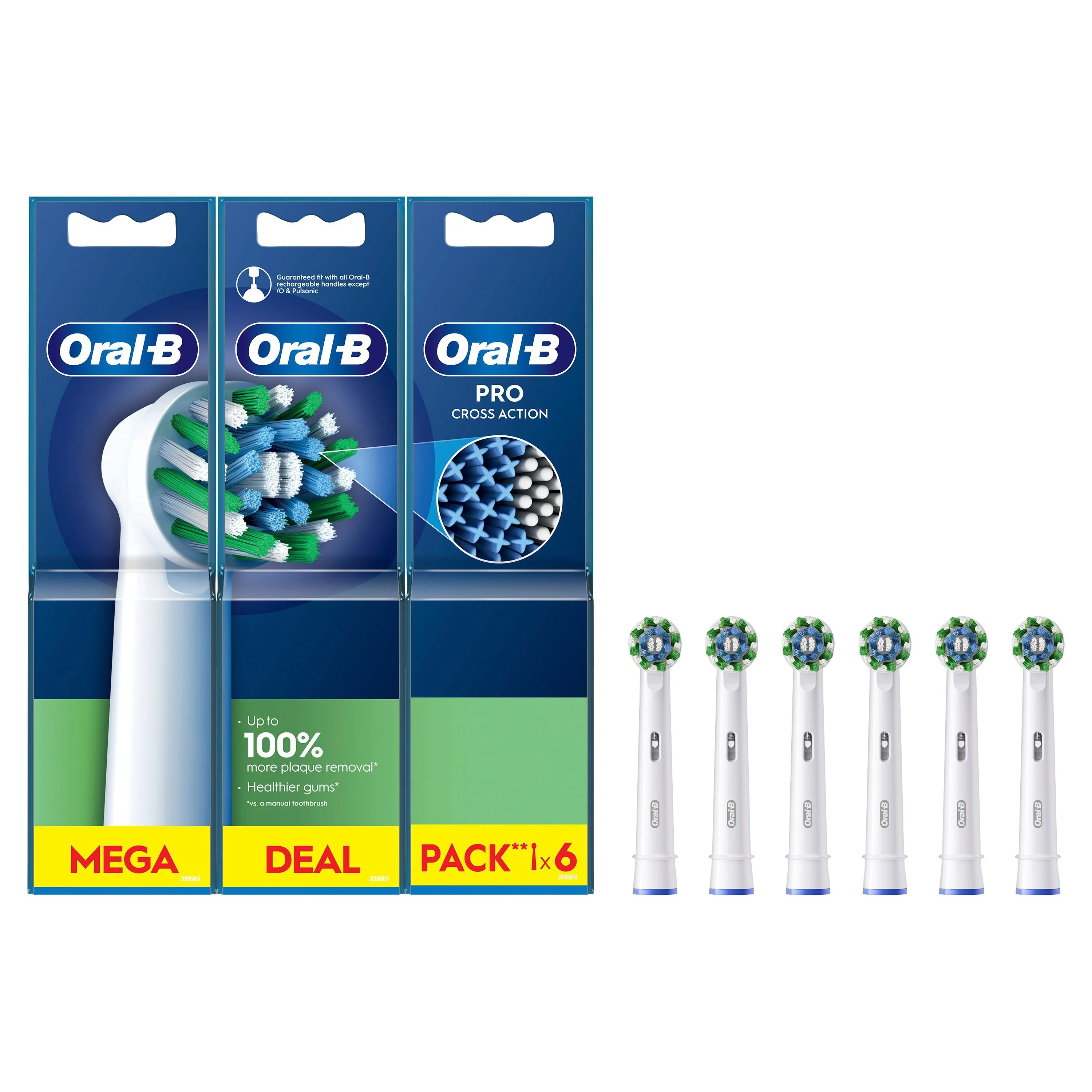 Oral-B Pro Cross Action końcówki do szczoteczek elektrycznych, 6 sztuk