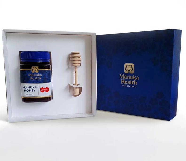 Manuka Health MGO™ 550+ zestaw prezentowy z miodem nektarowym manuka, 500 g
