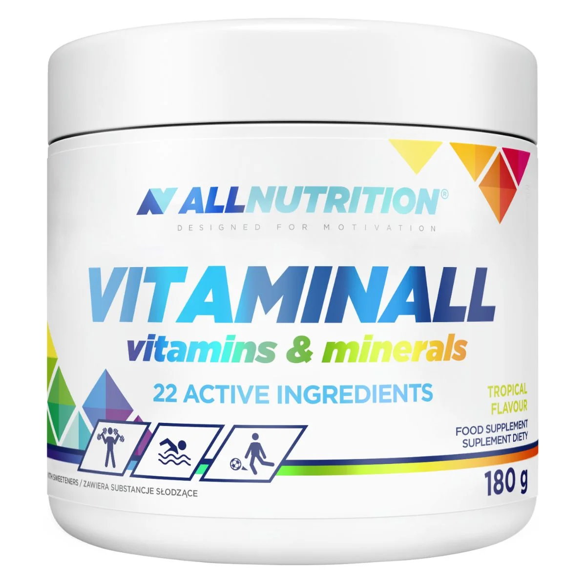 Allnutrition Vitaminall o smaku tropikalnym, 180 g