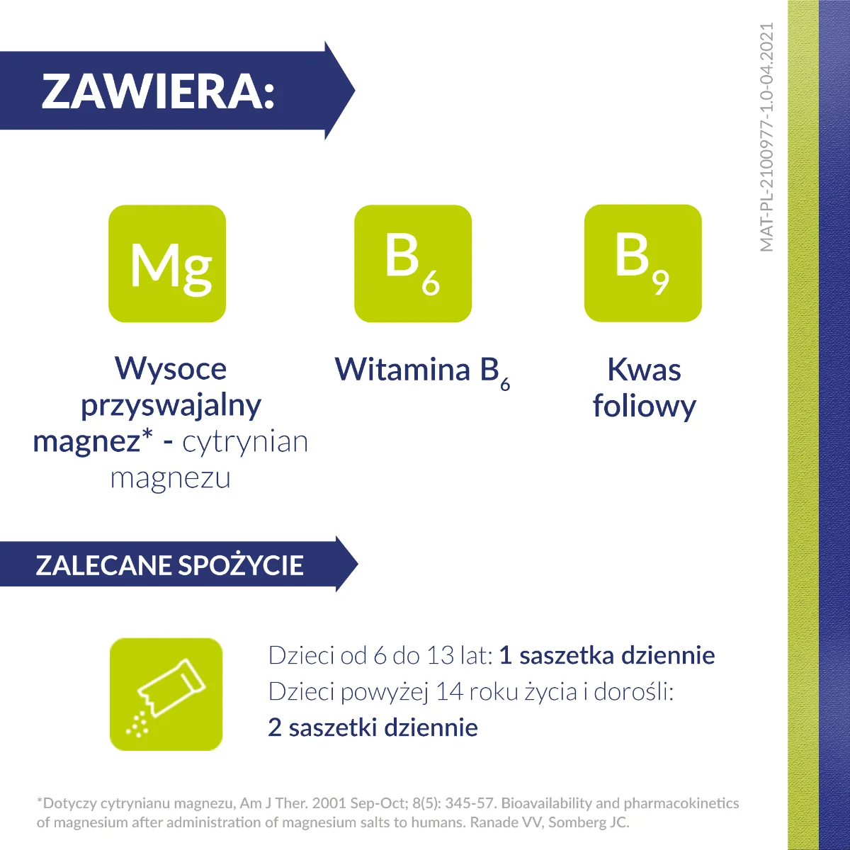 Magne B6 Active, suplement diety, 20 saszetek