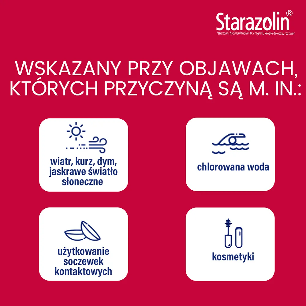 Starazolin 0,5 mg/ml, krople do oczu, 2 x 5 ml 