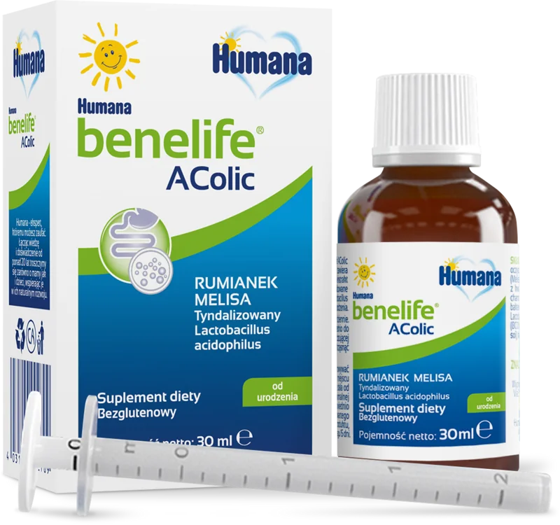 Humana benelife AColic suplement diety, płyn, 30 ml