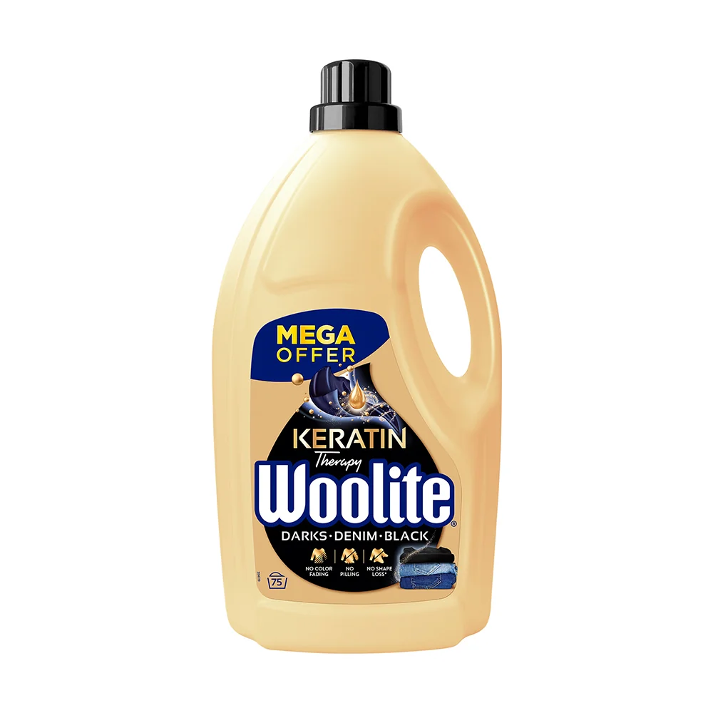 Woolite Keratin Therapy płyn do prania ciemnych kolorów, 4,5 l, 75 prań