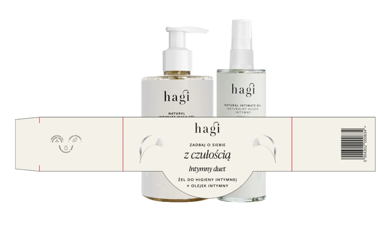 Hagi Zestaw Intymny Duet olejek intymny, 100 ml + żel do higieny intymnej, 300 ml