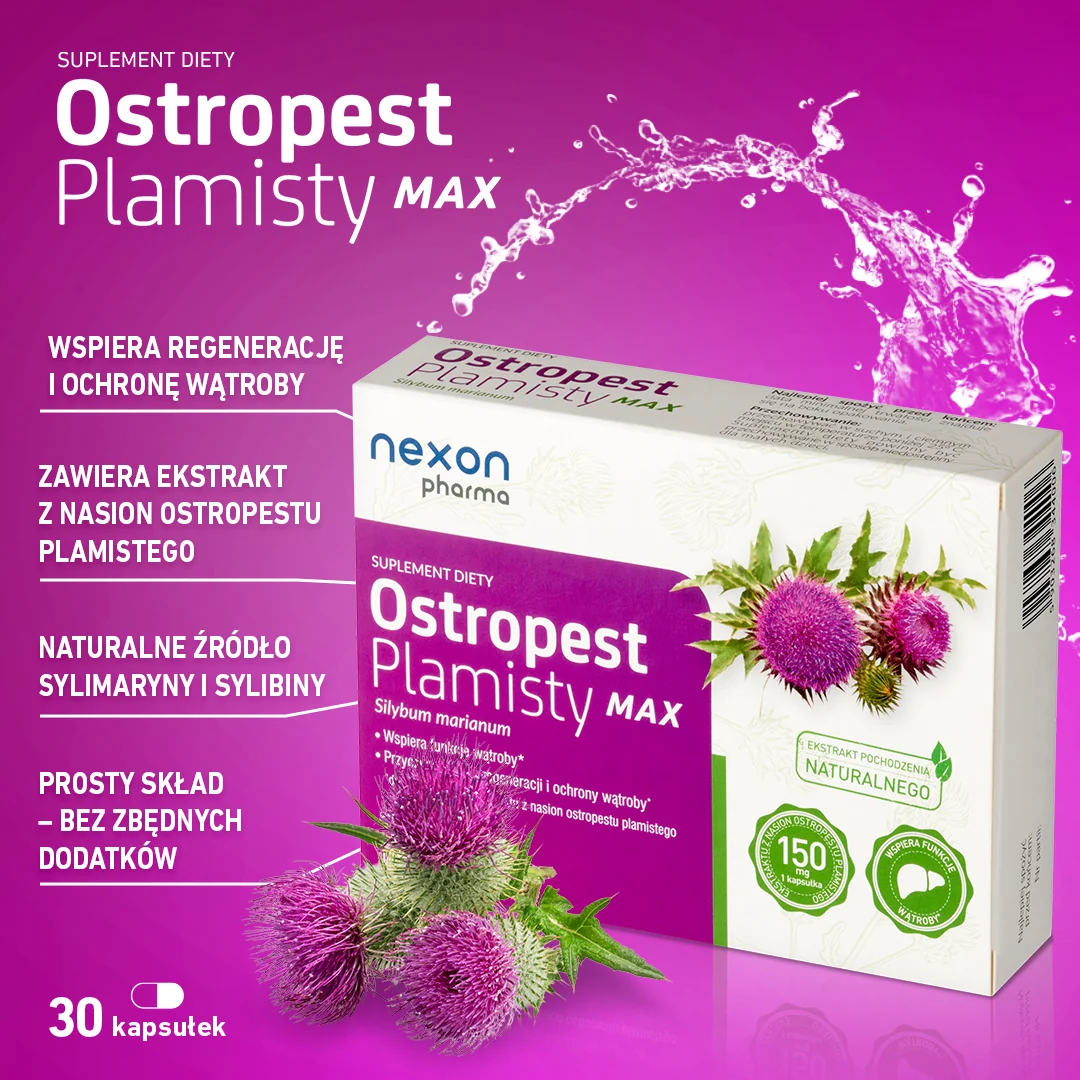 Ostropest Plamisty MAX 30 kapsułek