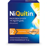 NiQuitin przezroczysty, 14 mg/ 24 godz, 7 plastrów