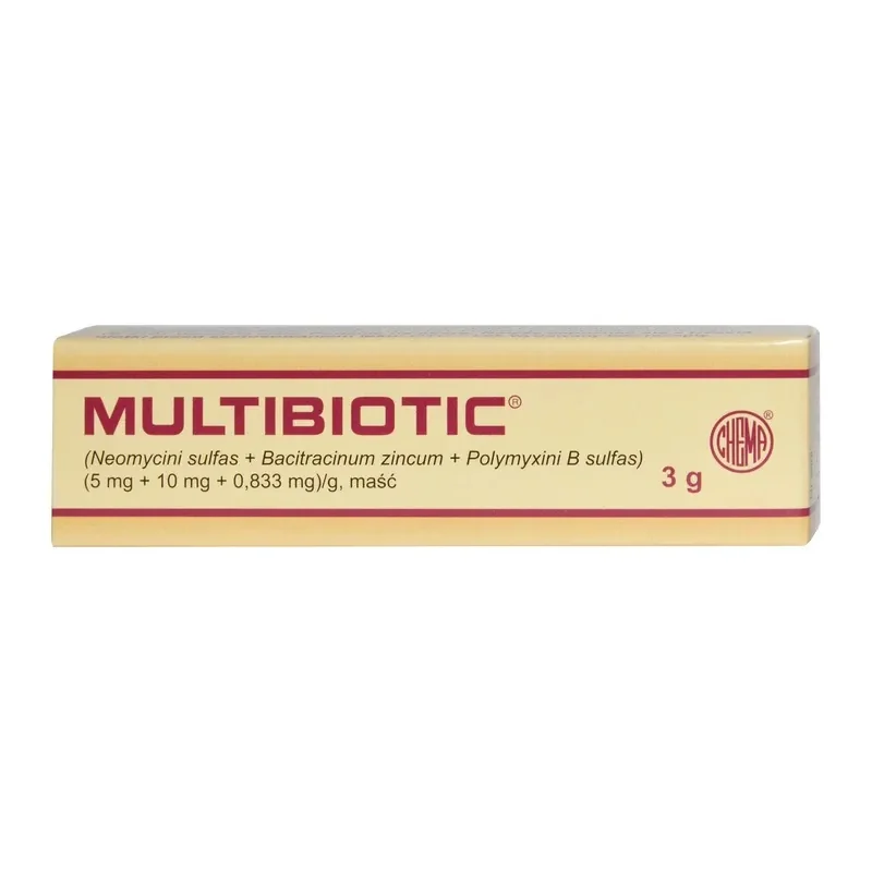 Multibiotic (5mg+10mg+0,833mg)/g, maść, 3 g