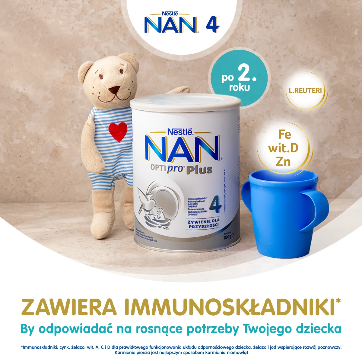 Nestle Nan Optipro Plus 4 mleko po 2. roku życia, 2x800 g