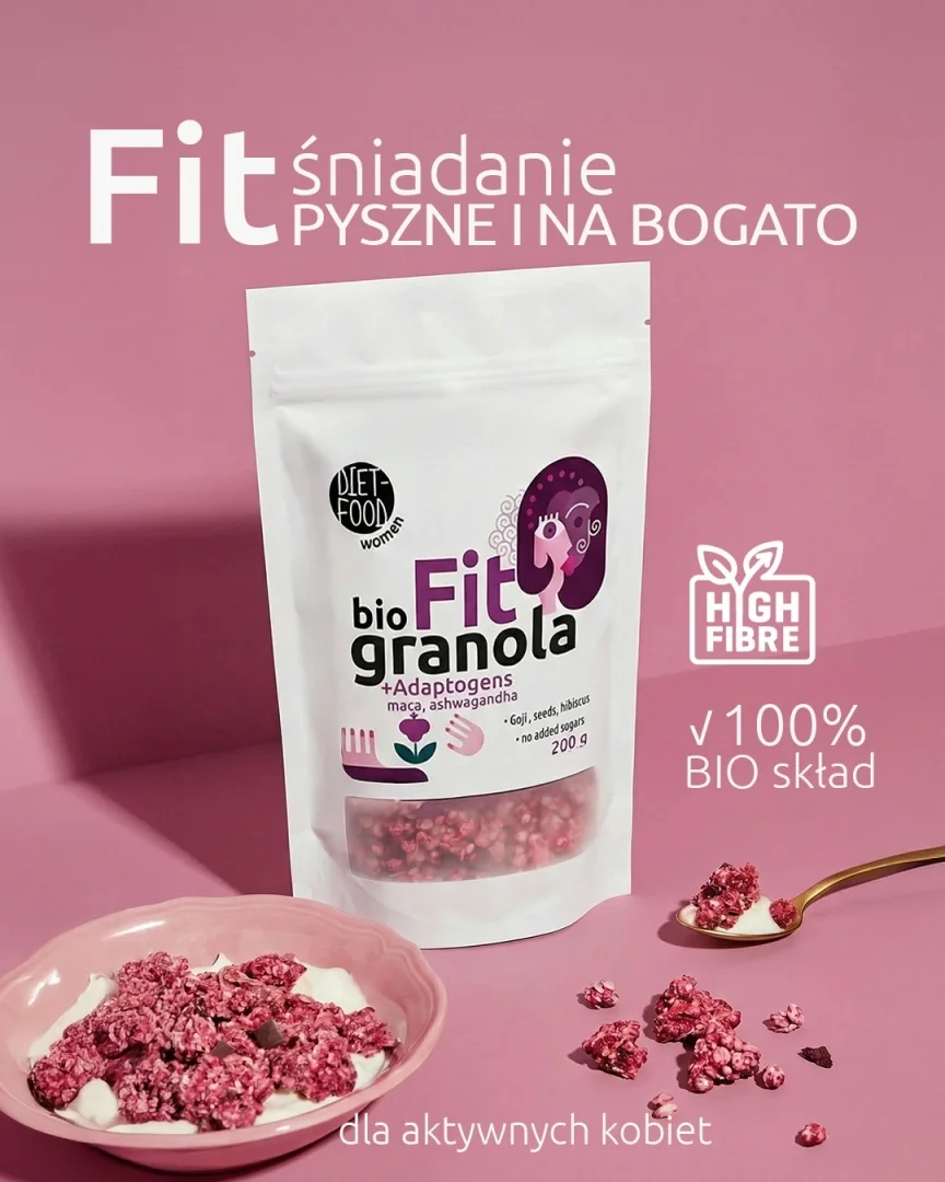 DIET-FOOD Granola Fit Bio z Adaptogenami 200g