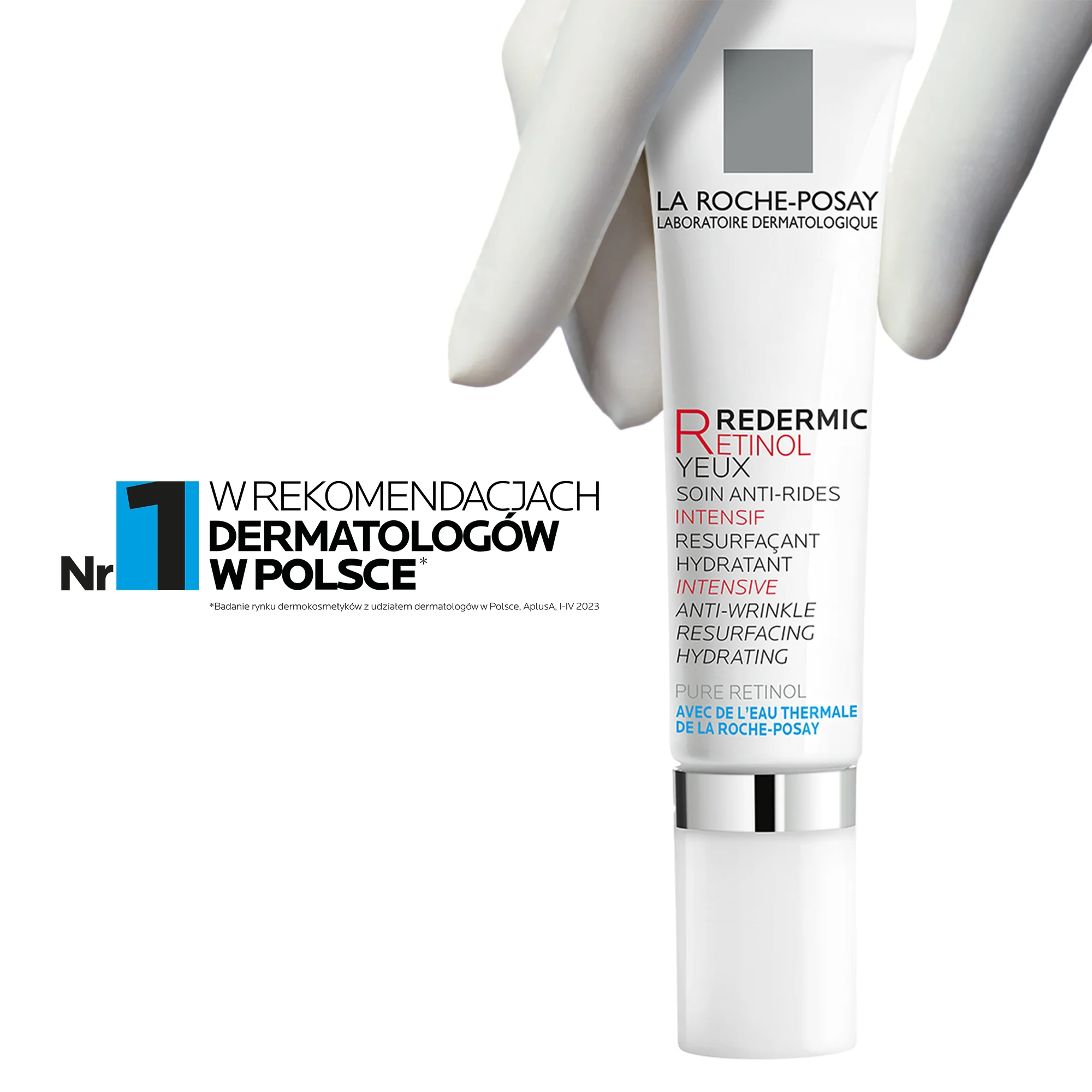 La Roche-Posay Redermic R intensywna przeciwzmarszczkowa kuracja pielęgnacyjna pod oczy, 15 ml
