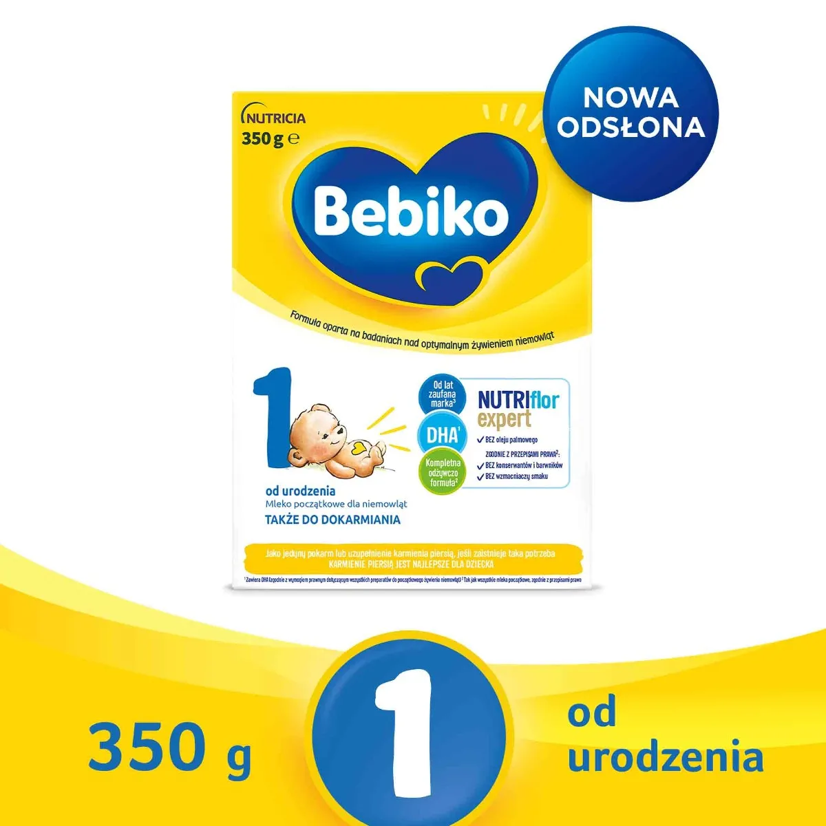 Bebiko 1 Mleko początkowe dla niemowląt od urodzenia, 350 g 