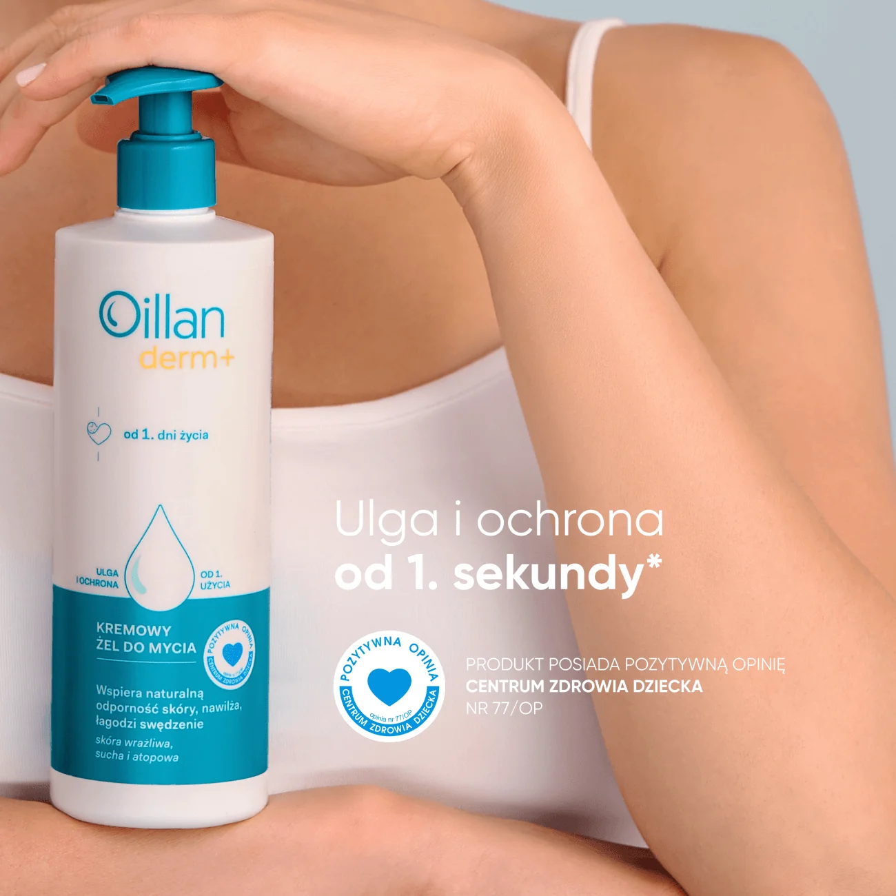 Oillan Derm+ Kremowy żel do mycia, 400 ml