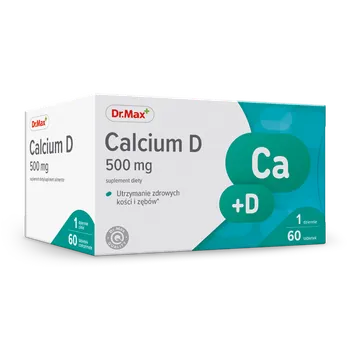 Calcium D 500 mg Dr.Max, suplement diety, 60 tabletek 