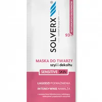 Solverx Sensitive Skin maska do twarzy, szyi i dekoltu, 10 ml
