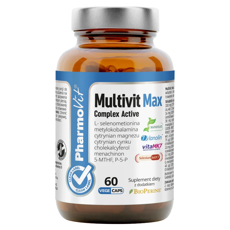 Pharmovit Multivit Max Complex Active suplement diety, 60 kapsułek
