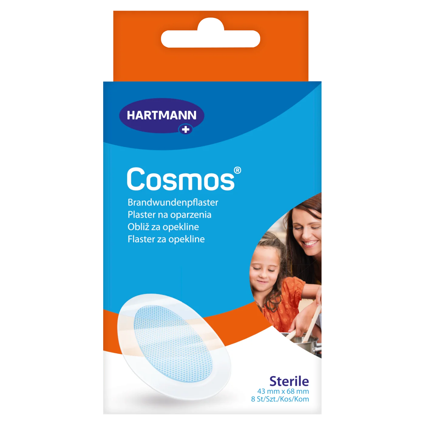 Hartmann Cosmos plaster na oparzenia, 8 szt.