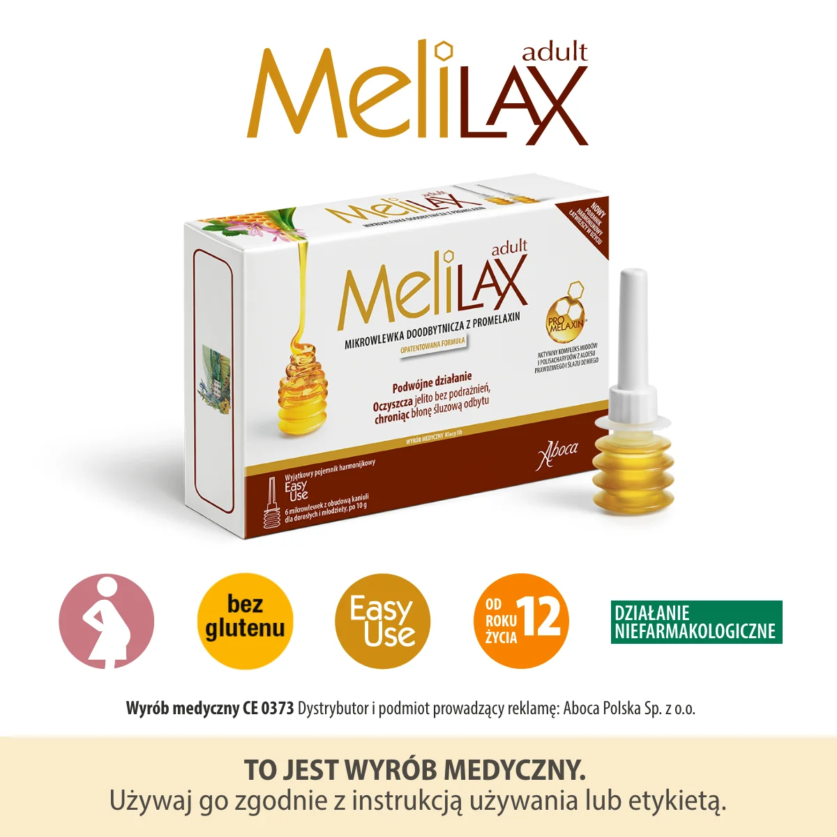 Melilax Adult mikrowlewka doodbytnicza, 6 sztuk