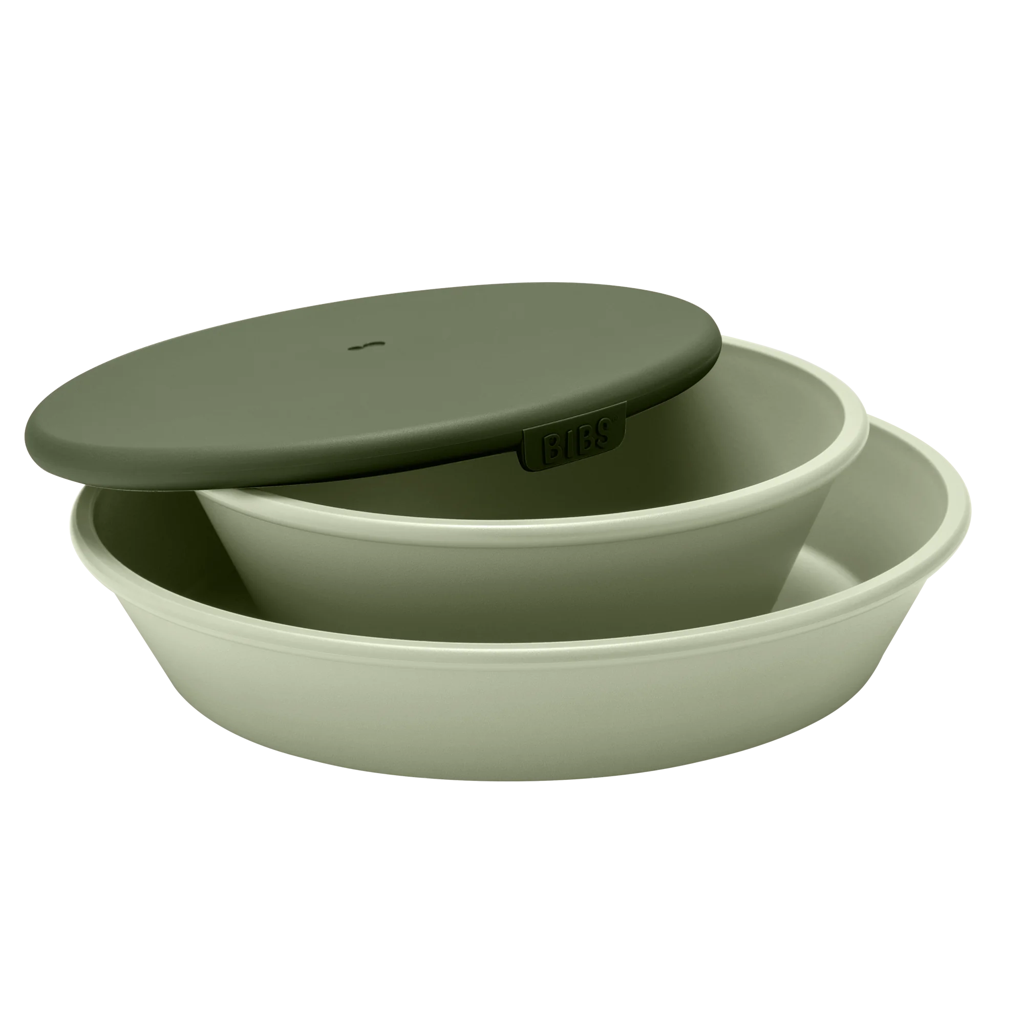 BIBS Dinner Set Sage zestaw talerzyk z miseczką