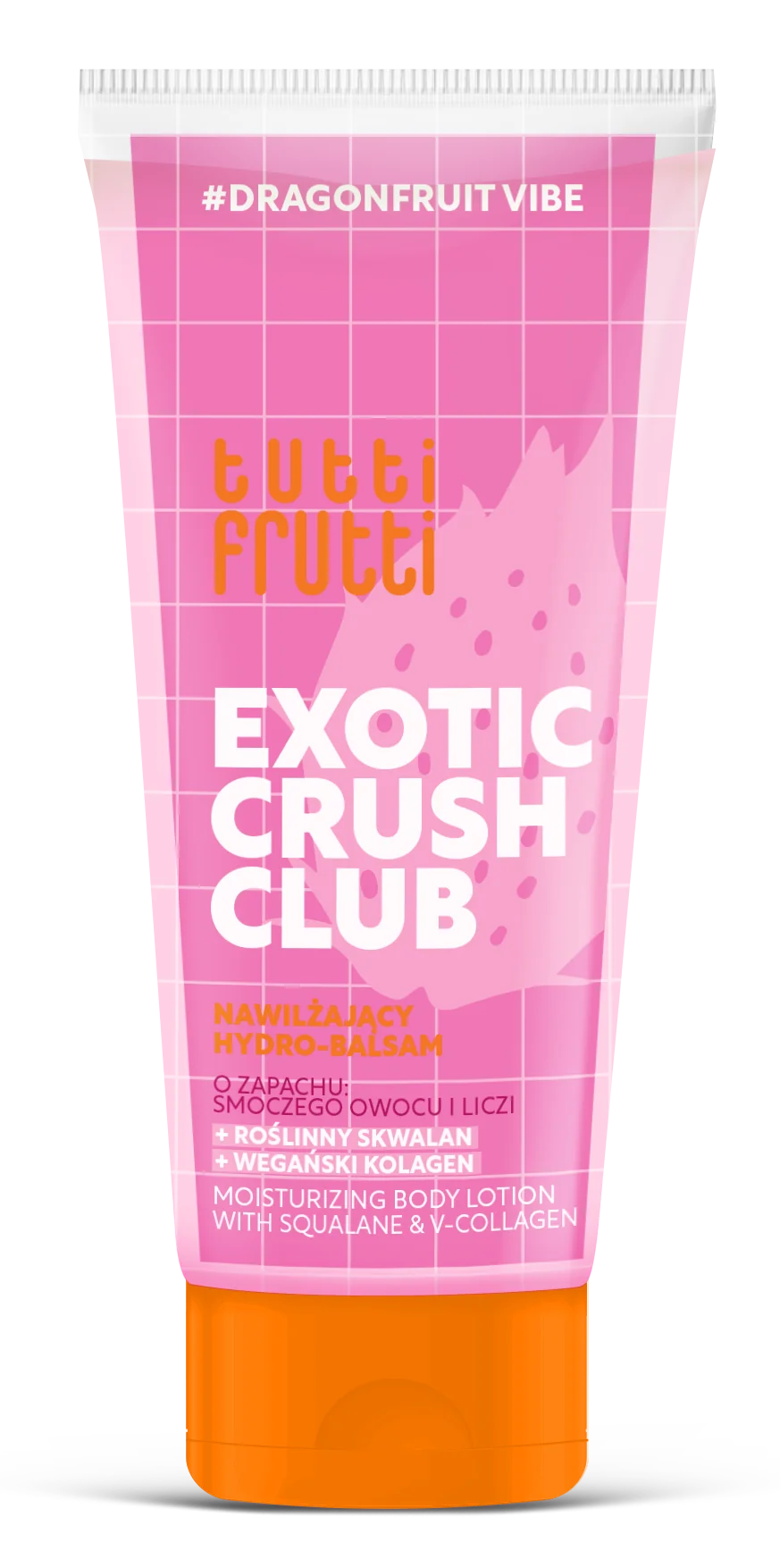 Tutti Frutti #DragonfruitVibe nawilżający hydro-balsam do ciała o zapachu smoczego owocu i liczi, 200 ml