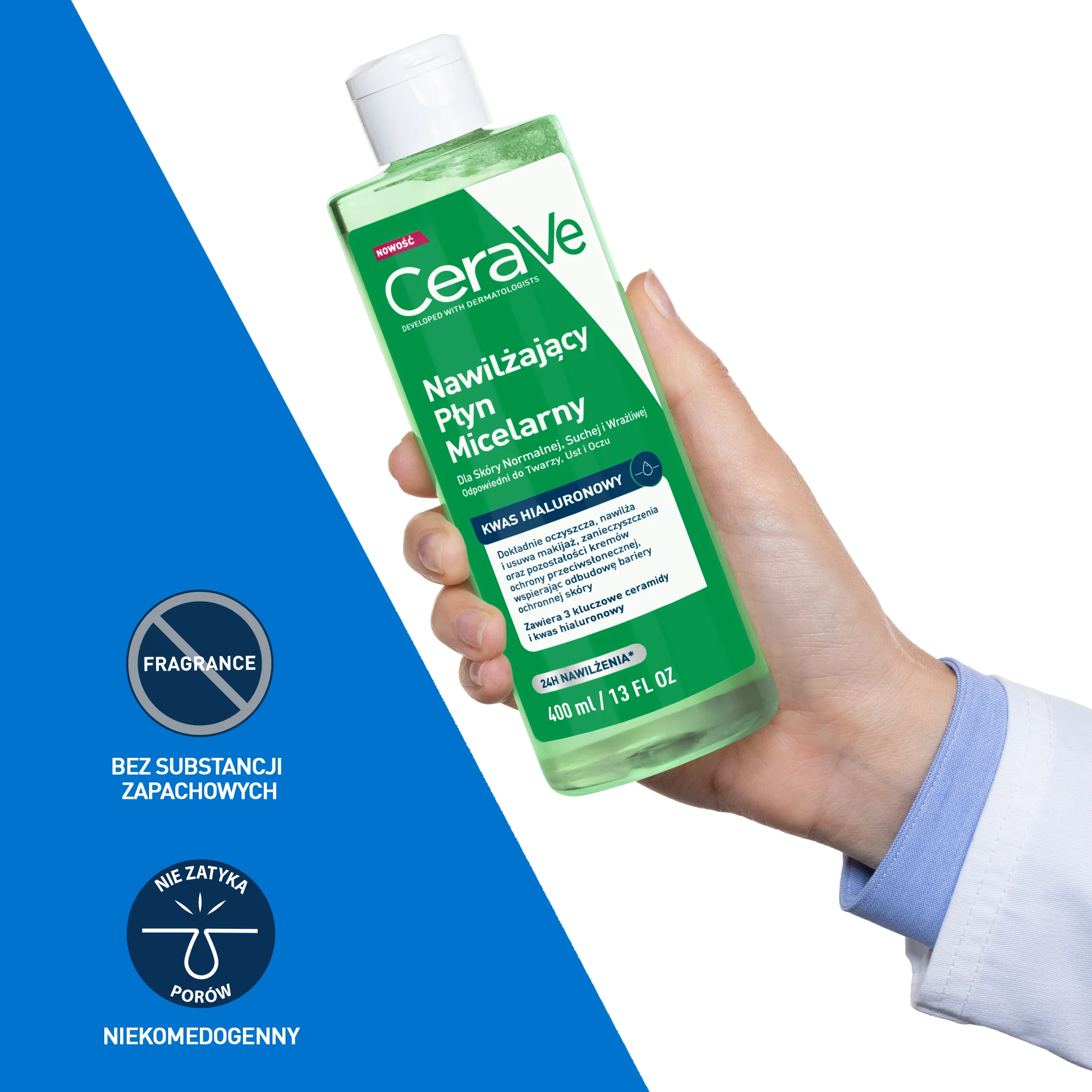 CeraVe nawilżający płyn micelarny, 400 ml