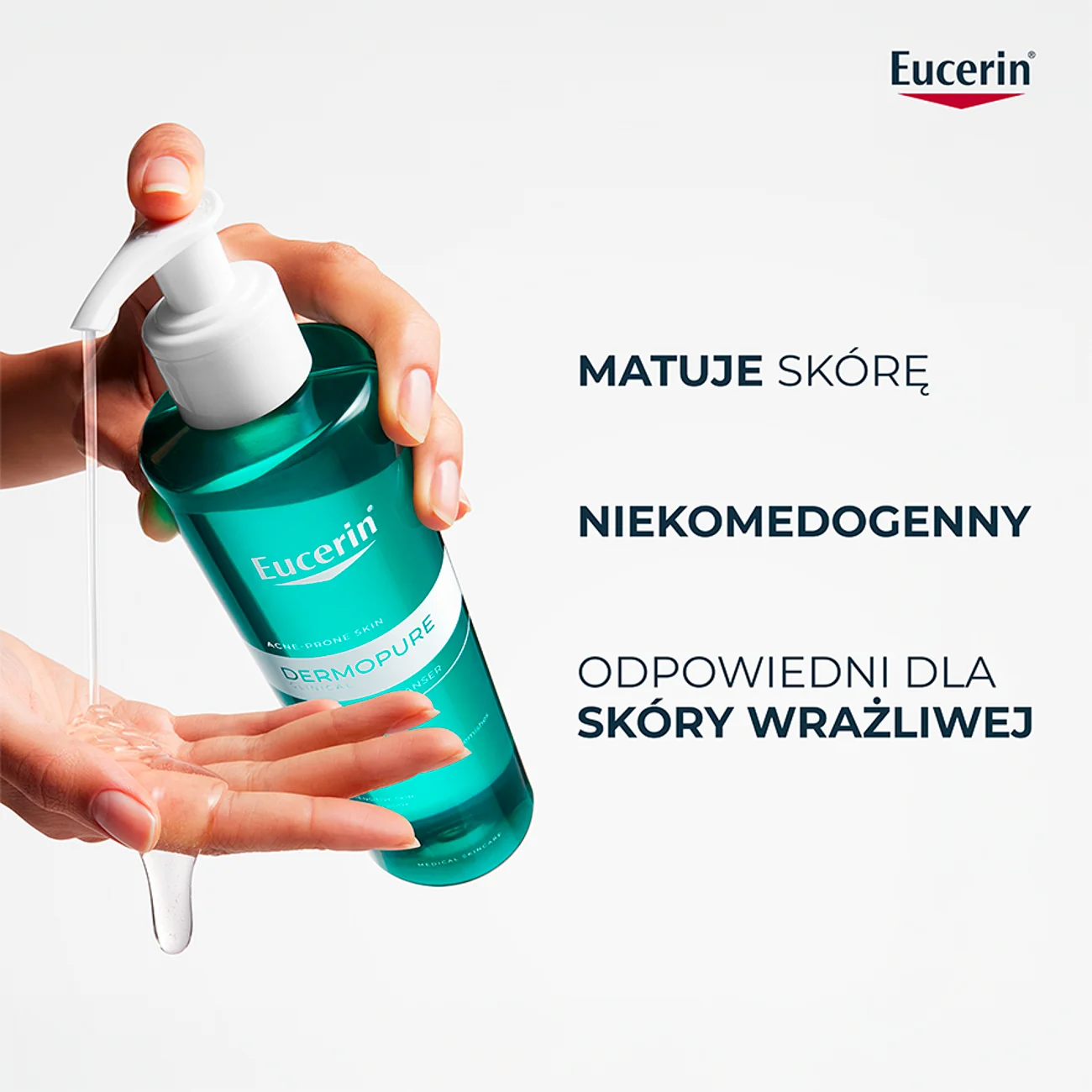 Eucerin DermoPure Clinical żel oczyszczający do twarzy i ciała, 400 ml
