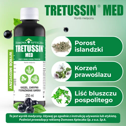Domowa Apteczka Tretussin Med syrop, 250 ml
