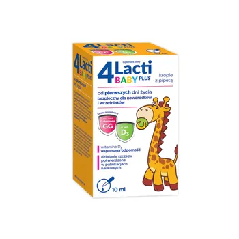 4 Lacti Baby Plus, suplement diety, 10 ml 