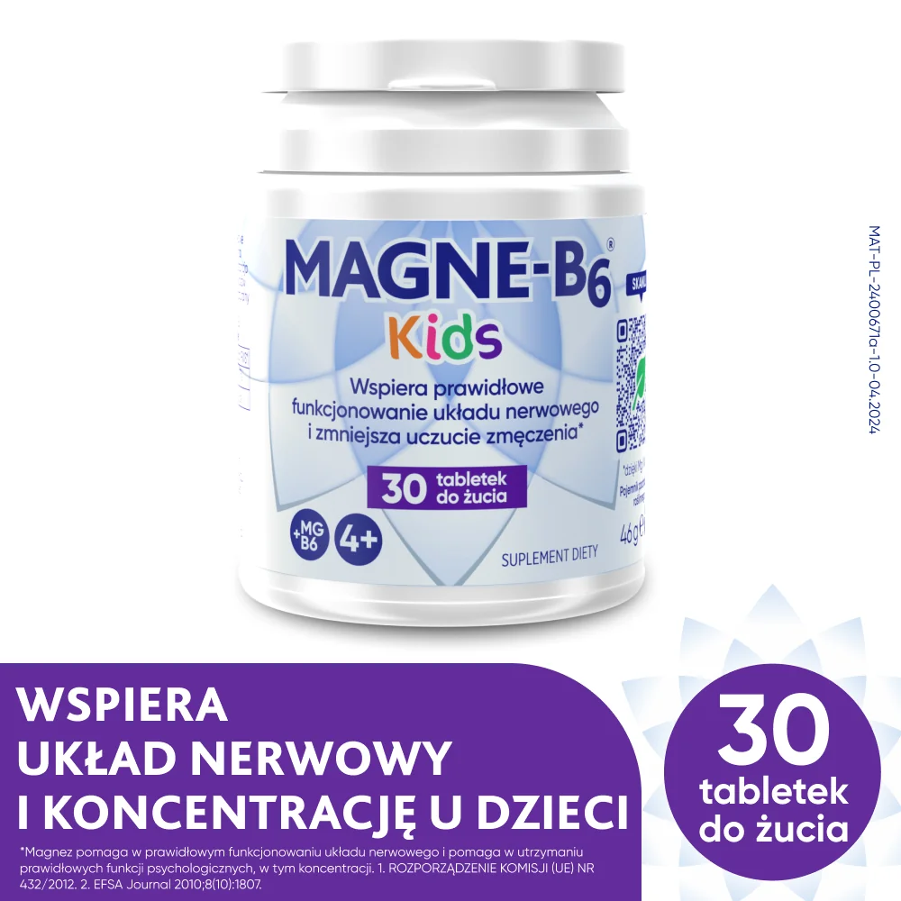 Magne B6 Kids 30 tabletek do żucia