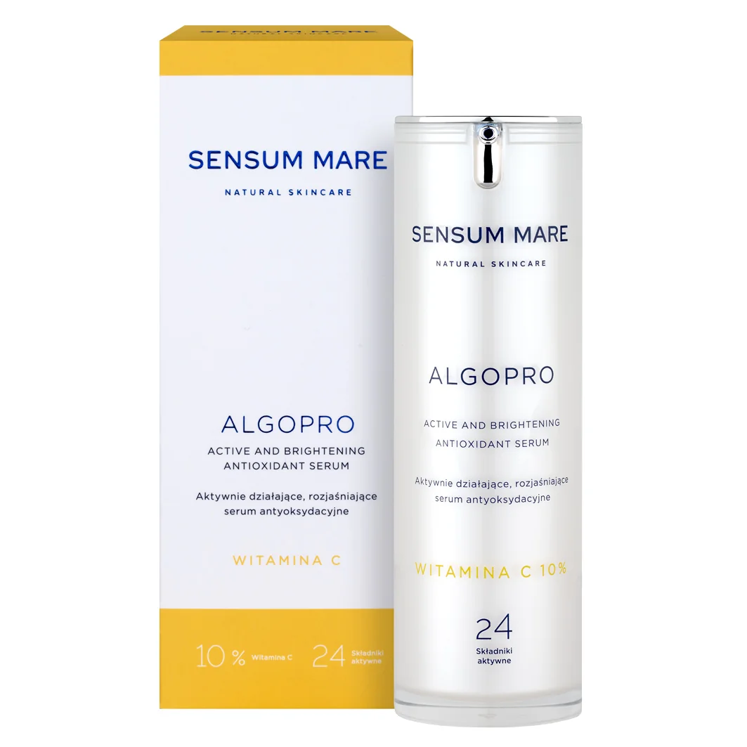 Sensum Mare Algopro aktywnie działające, rozjaśniające serum antyoksydacyjne z 10% witaminą C, 30 ml