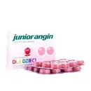 Junior-Angin - tabletki na gardło o smaku truskawkowym dla dzieci, 24 szt.