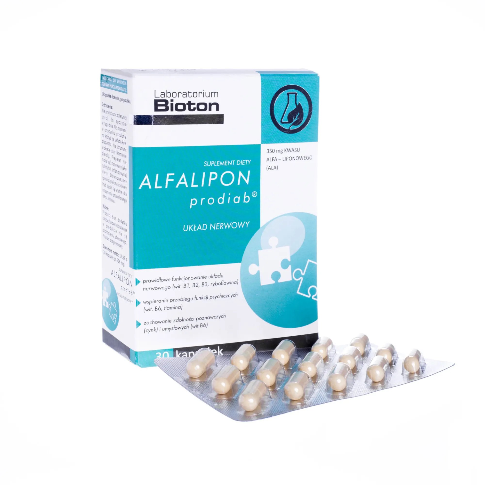 Alfalipon Prodiab, suplement diety, 30 kapsułek 