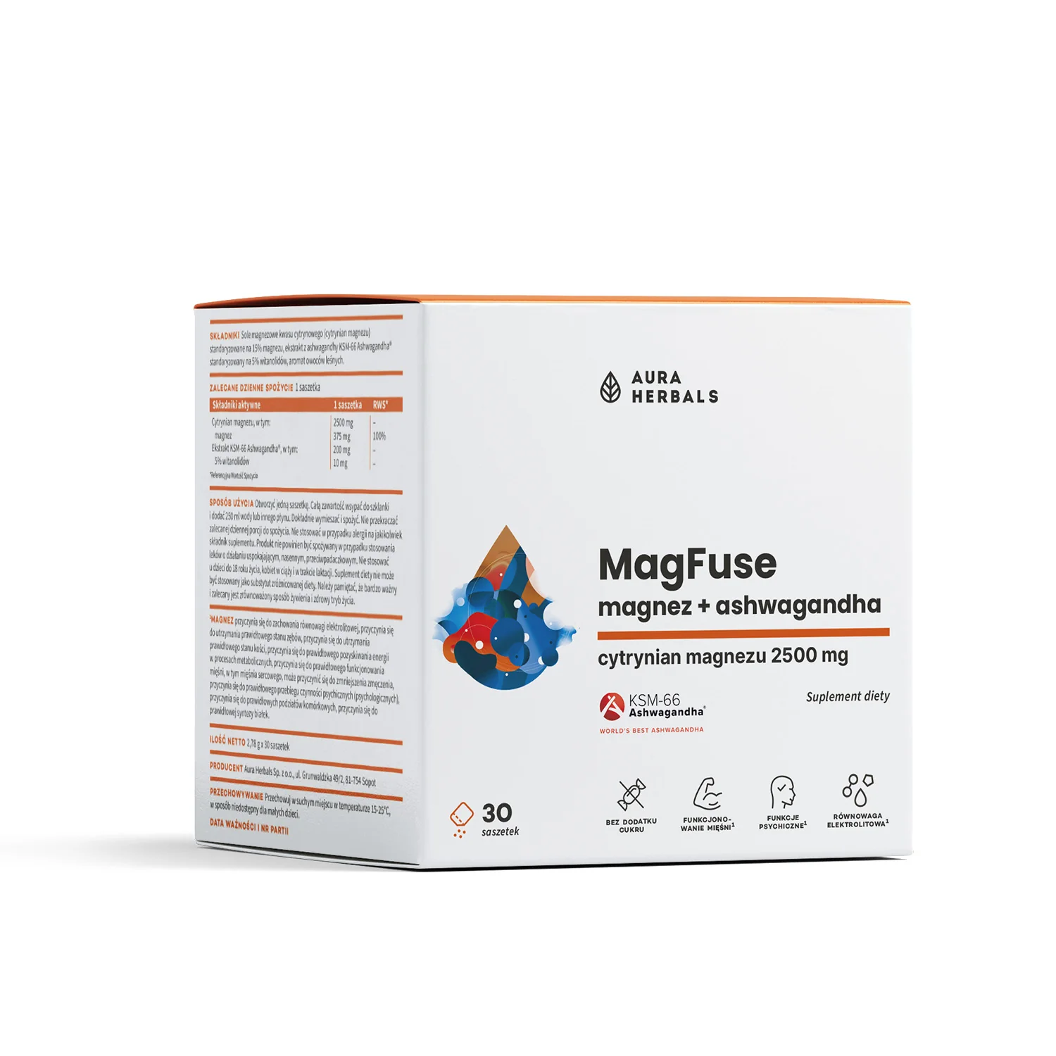 MagFuse: Magnez + Ashwagandha 30 saszetek