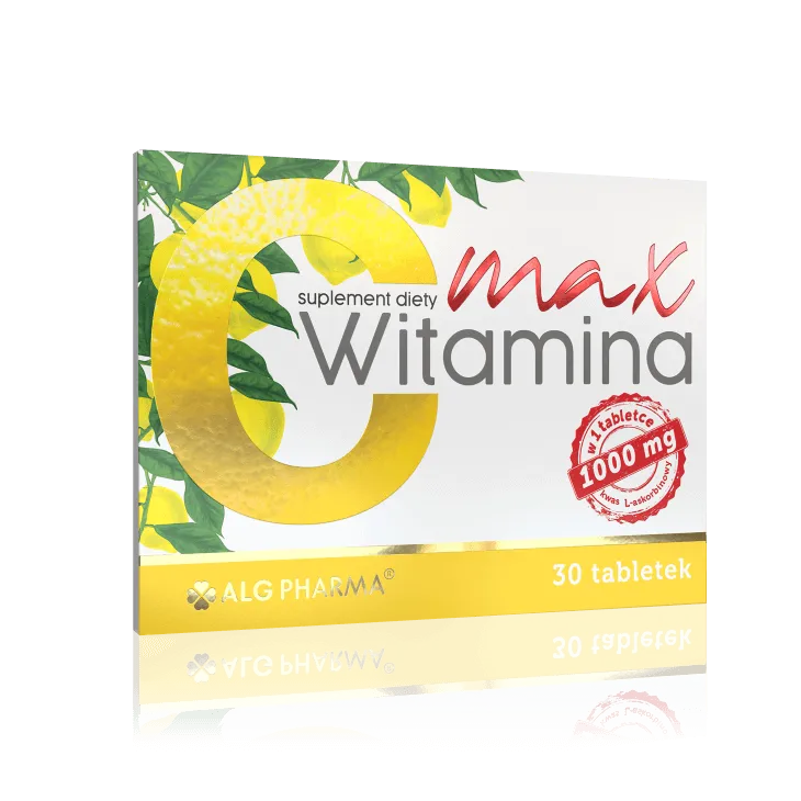 Witamina C Max, 1000 mg, suplement diety, 30 tabletek
