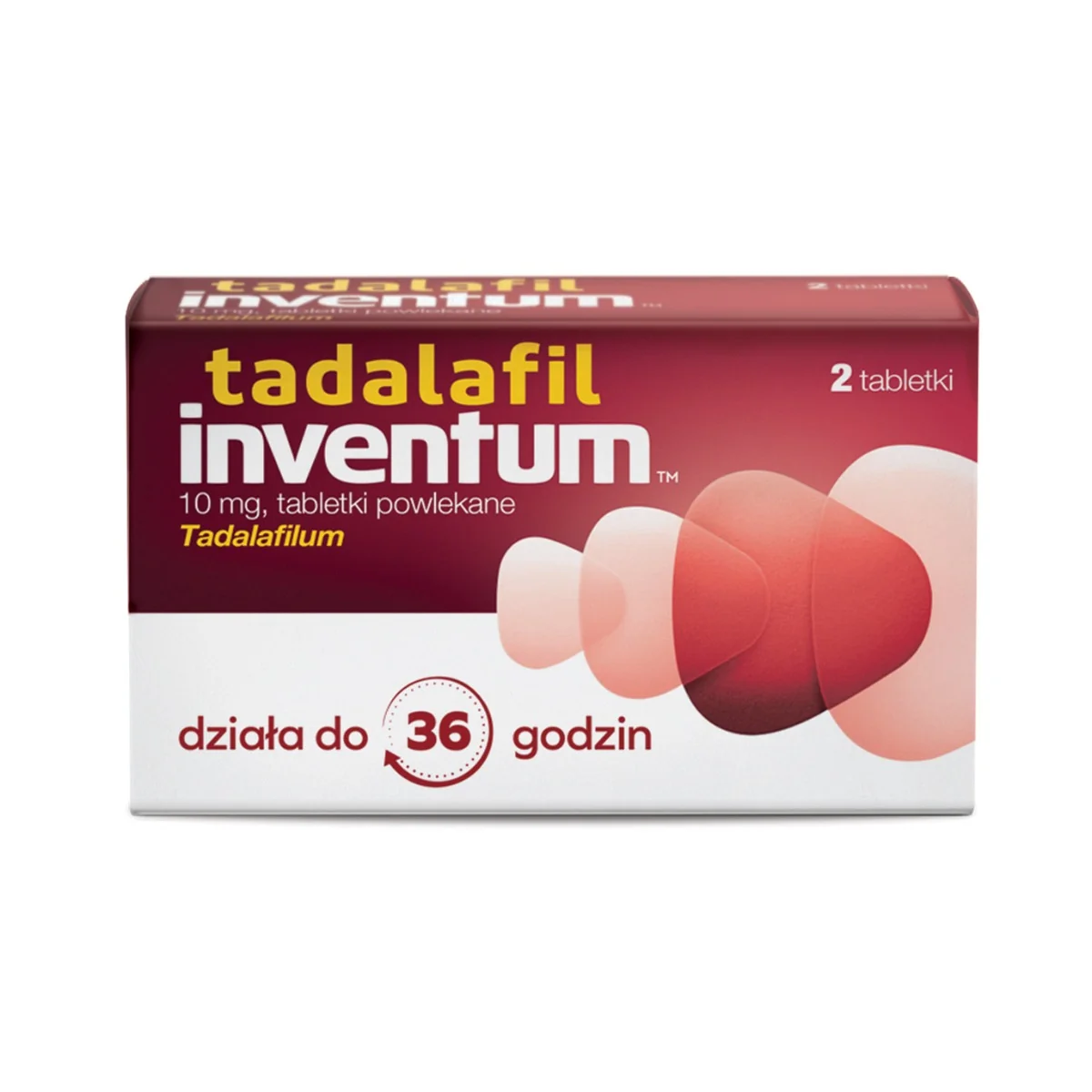 Tadalafil Inventum 10 mg 2 tabletki powlekane