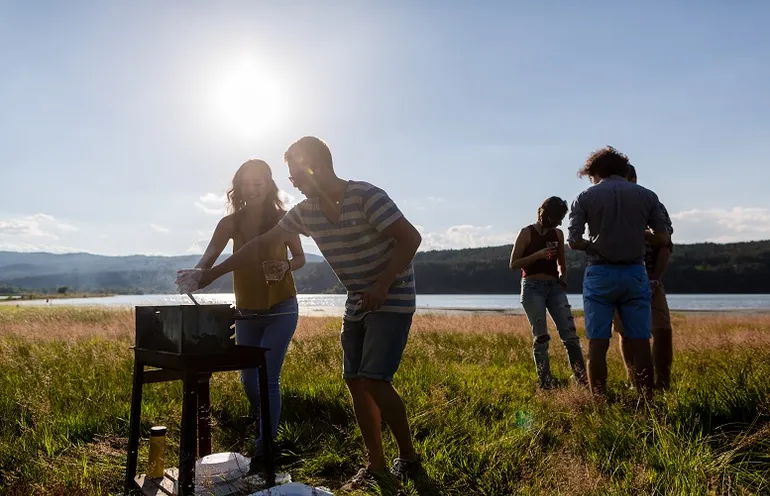 Picnic activo al aire libre