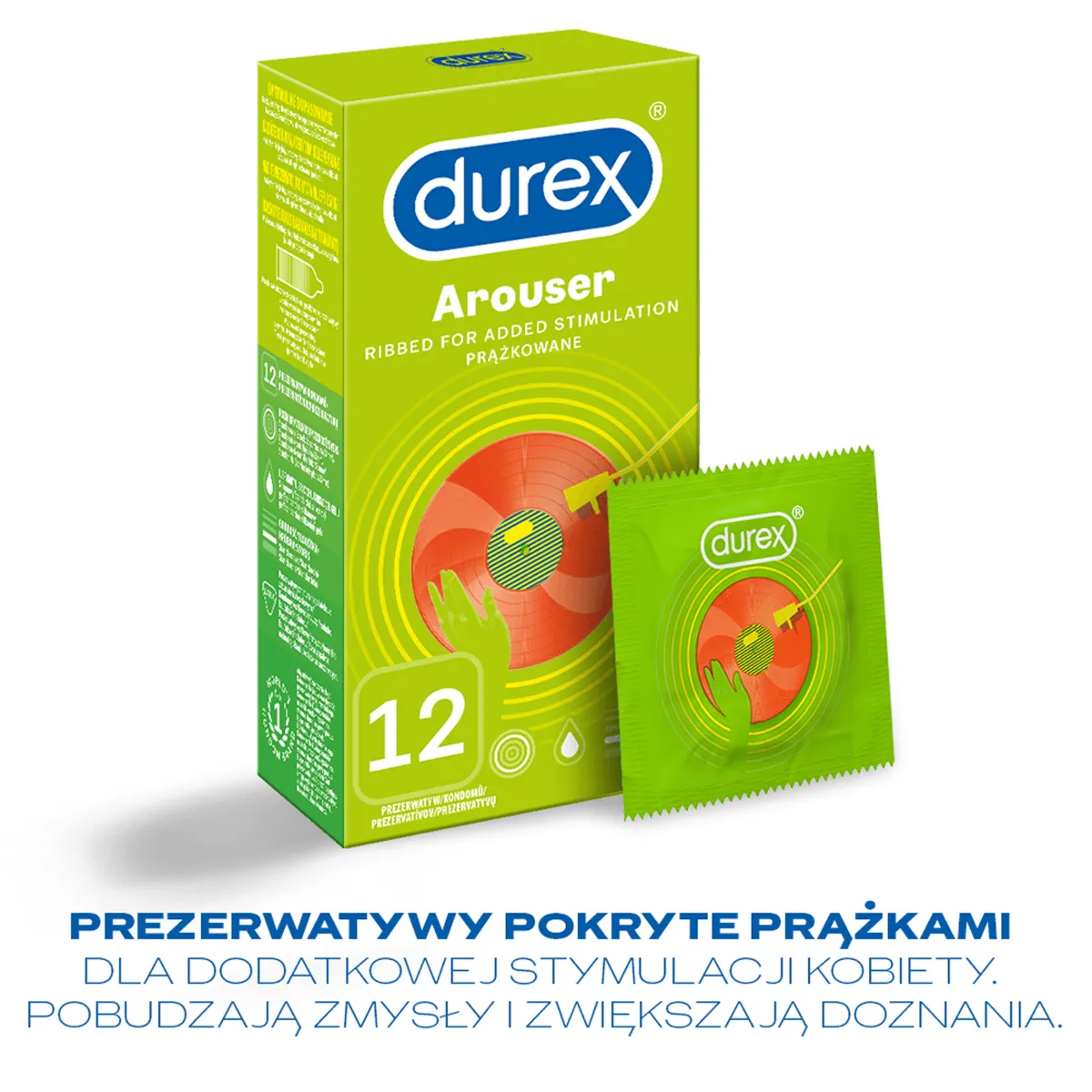 Prezerwatywy Durex Arouser, 12 szt. 
