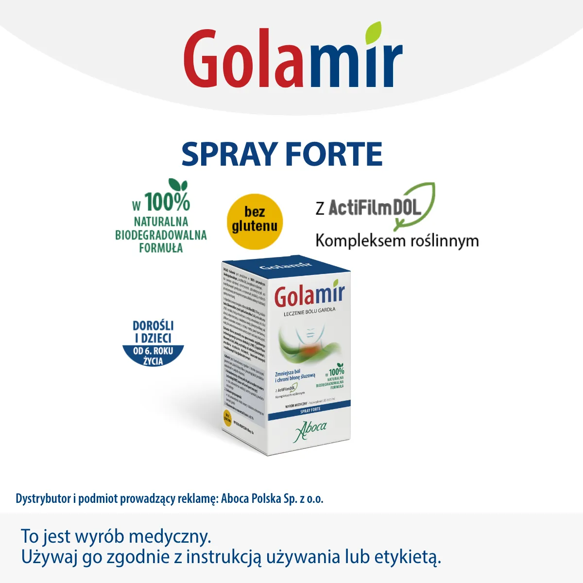 Golamir Forte spray, 30 ml