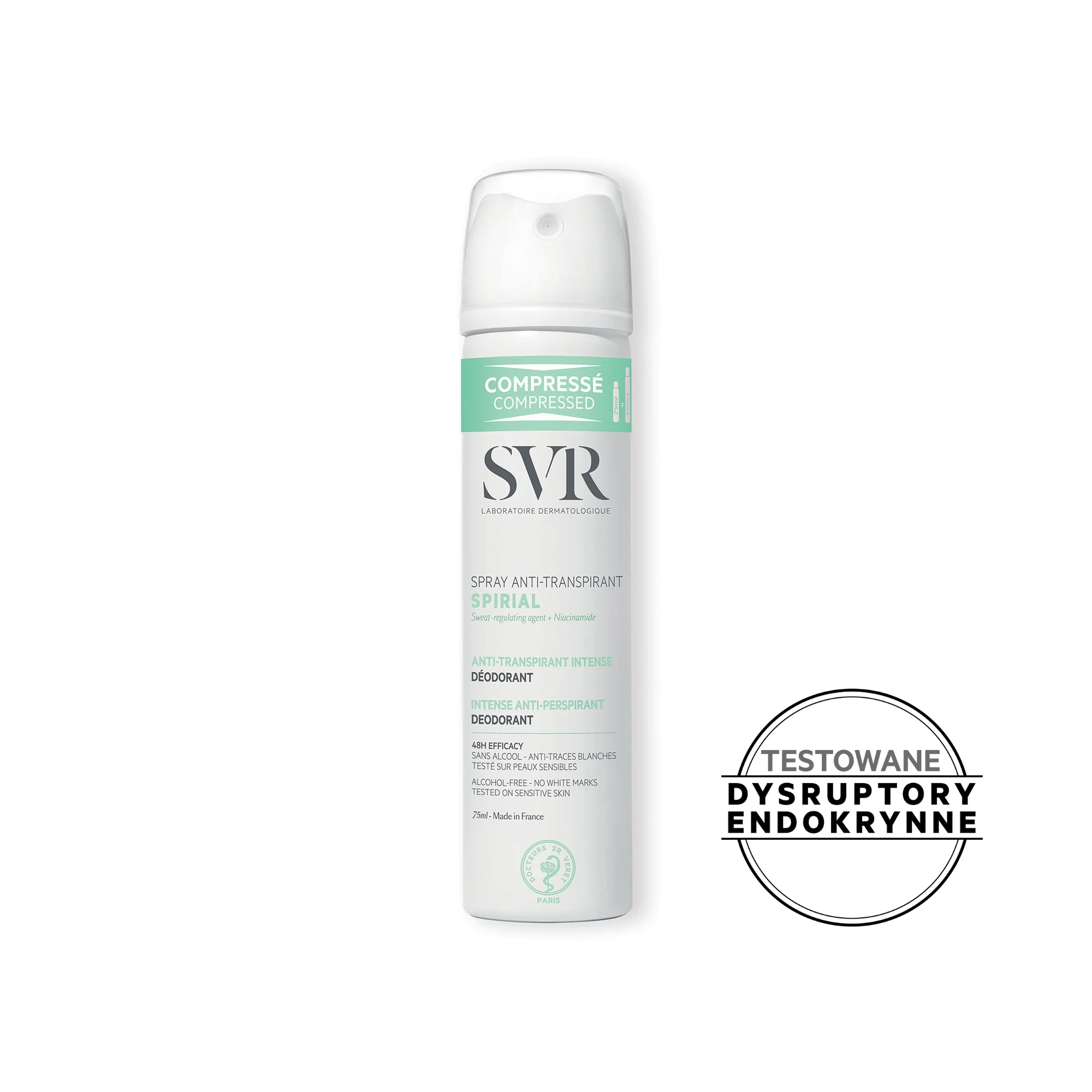 SVR Spirial Spray Anti-Transpirant intensywny antyperspirant w sprayu, 75 ml