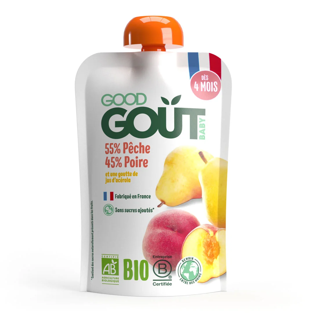 Good Gout BIO brzoskwinia z gruszką, 120 g
