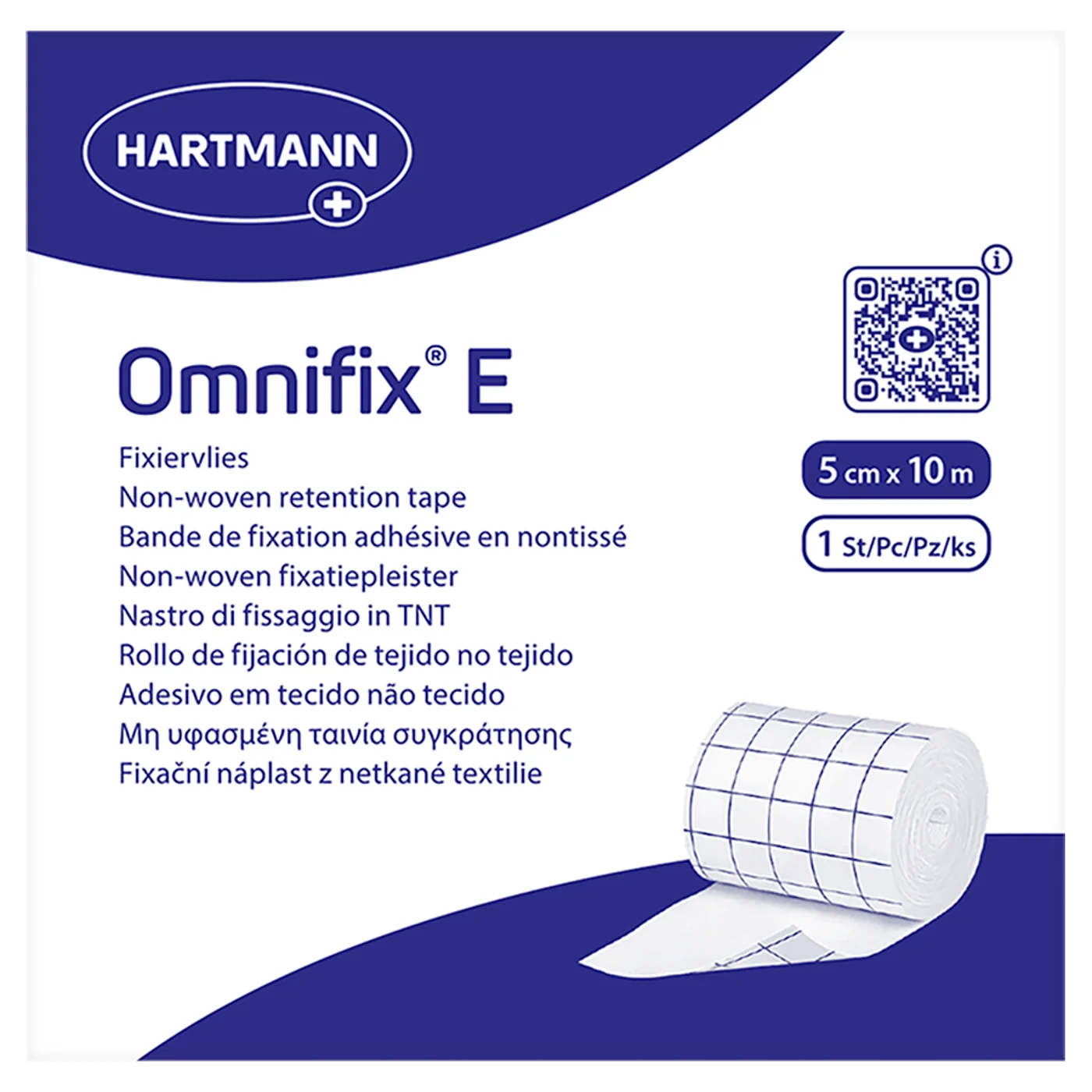 Omnifix E przylepiec z włókniny, 5 cm x 10 m, 1 sztuka