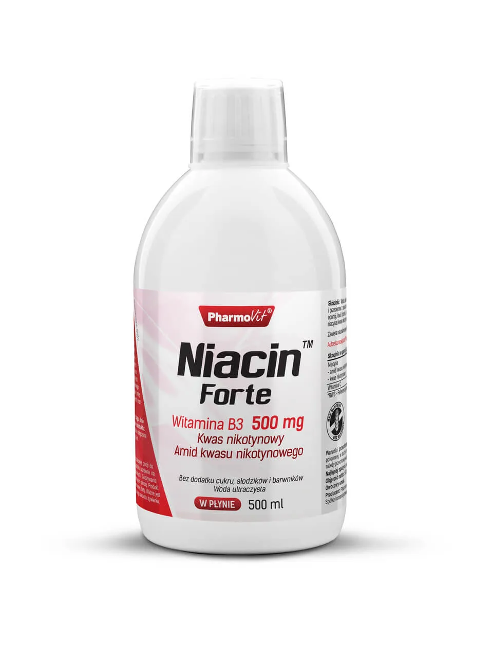 Niacin Forte Witamina B3 500 mg Pharmovit, suplement diety, 500 ml