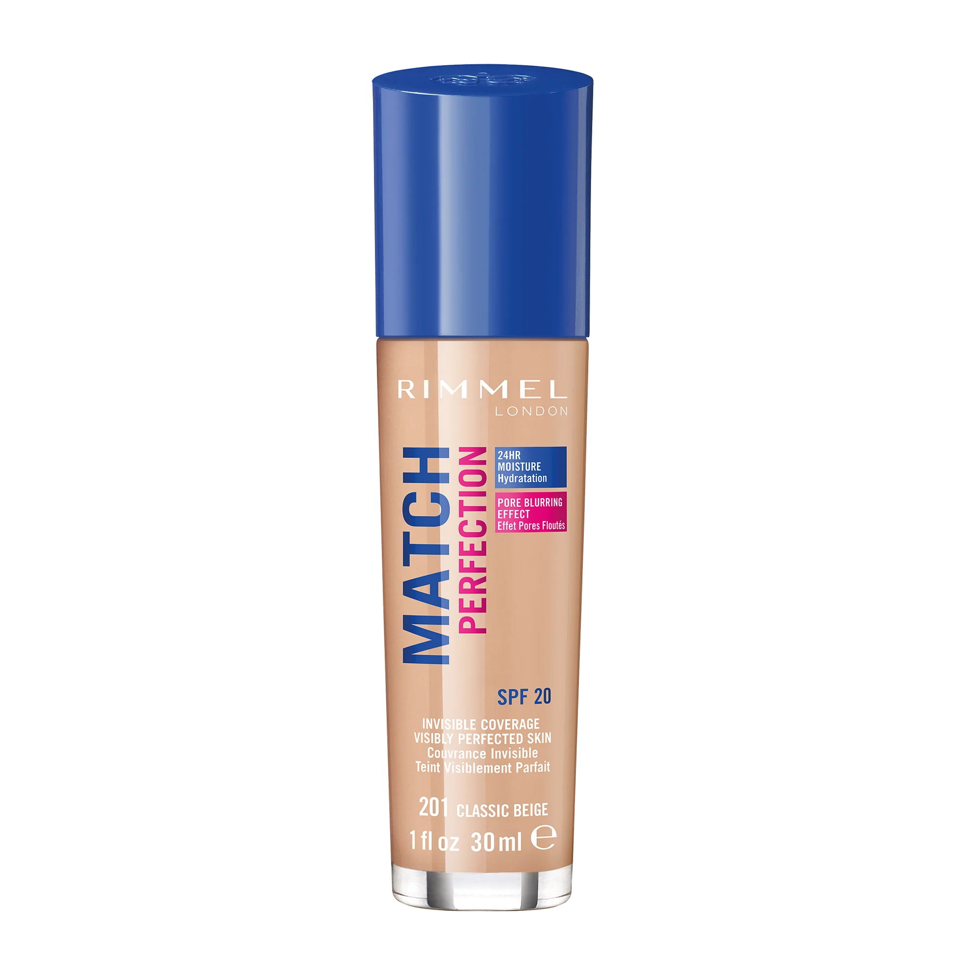 Rimmel Match Perfection podkład do twarzy 201 Classic Beige, 30 ml