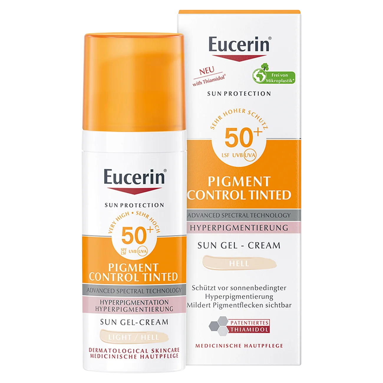 Eucerin Sun Pigment Control fluid ochronny przeciw przebarwieniom koloryzujący SPF 50+, 50 ml