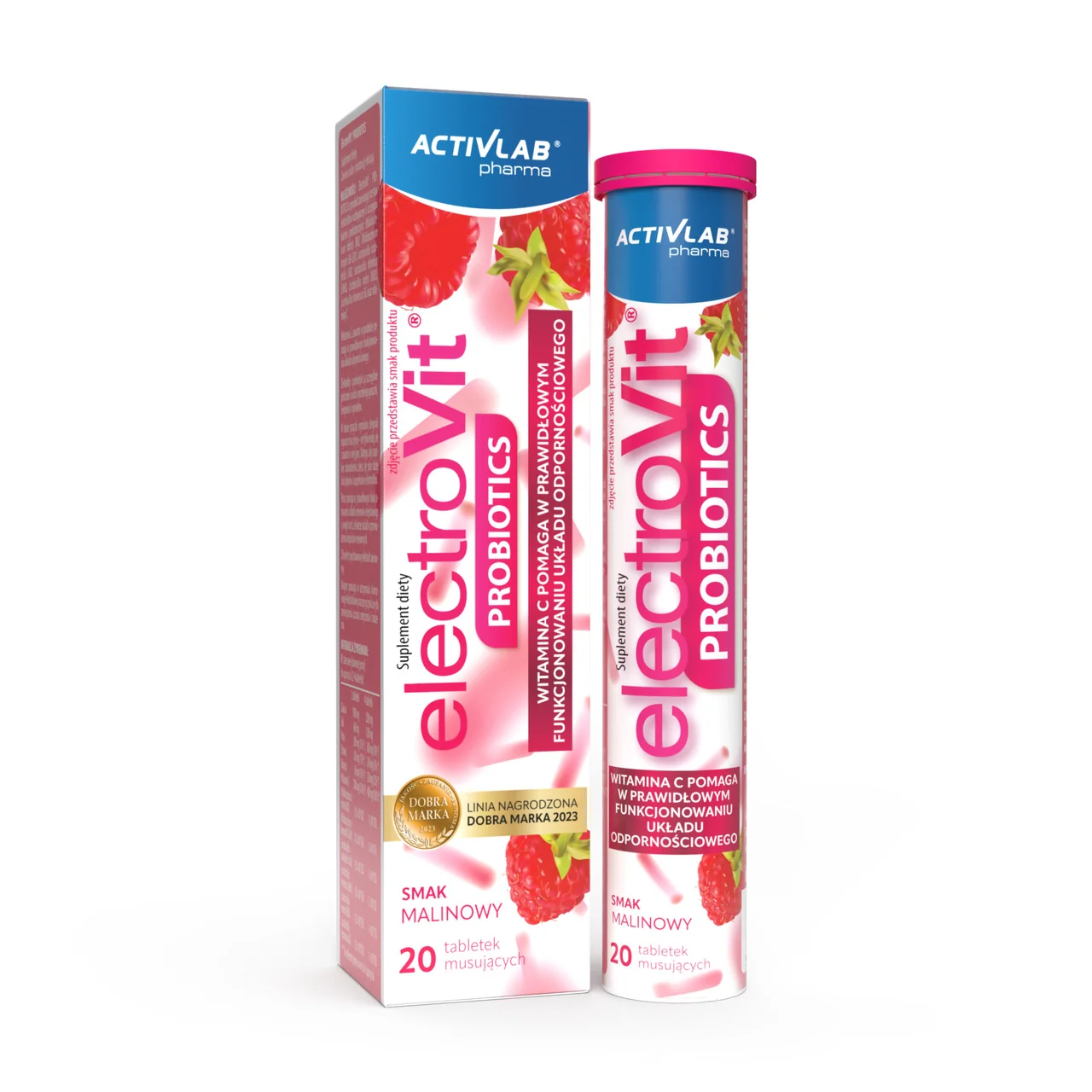 Activlab Pharma ElectroVit Probiotics malina, 20 tabletek musujących
