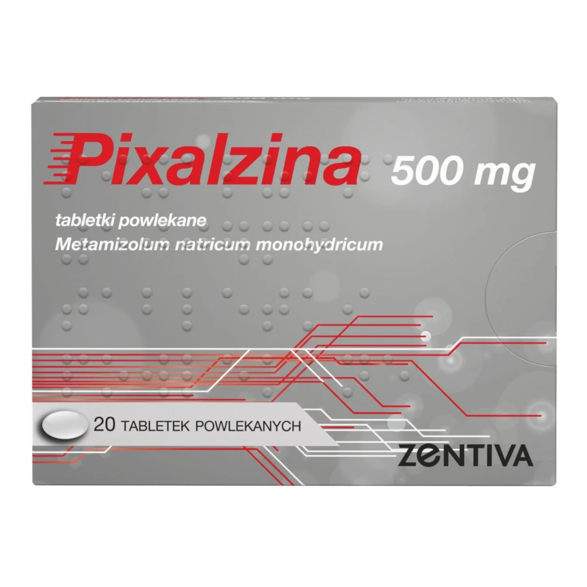 Pixalzina 500 mg 20 tabletek powlekanych
