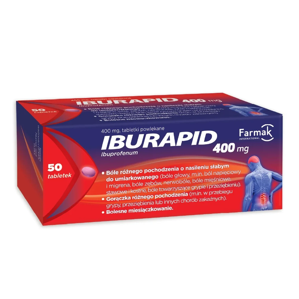 Iburapid 400mg, 50 tabletek powlekanych